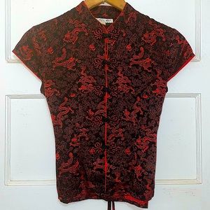 Vintage 90s Dragon Print Top